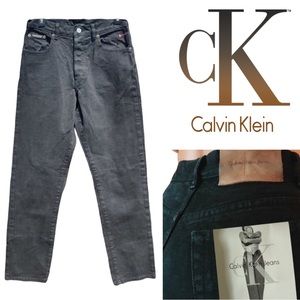 Vintage Calvin Klein High Waist Button Fly Tapered Leg Jeans